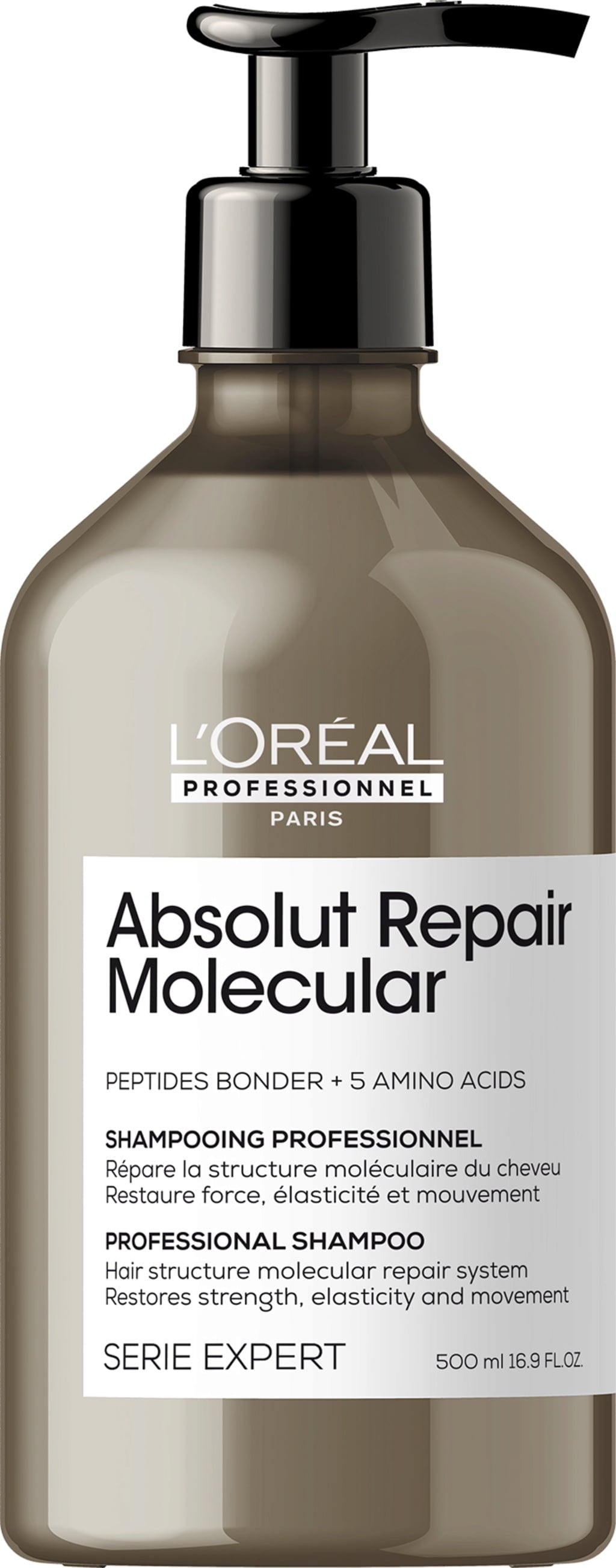 Champú Absolut Repair Molecular repara y fortalece 500ml L`Oréal Serie Expert