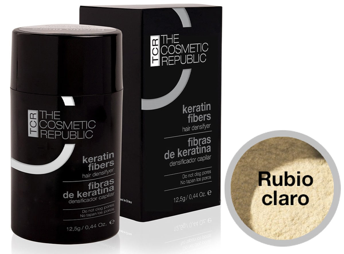 Fibras Capilares Rubio Claro Keratin Fibers 12,5 gr The Cosmetic Republic