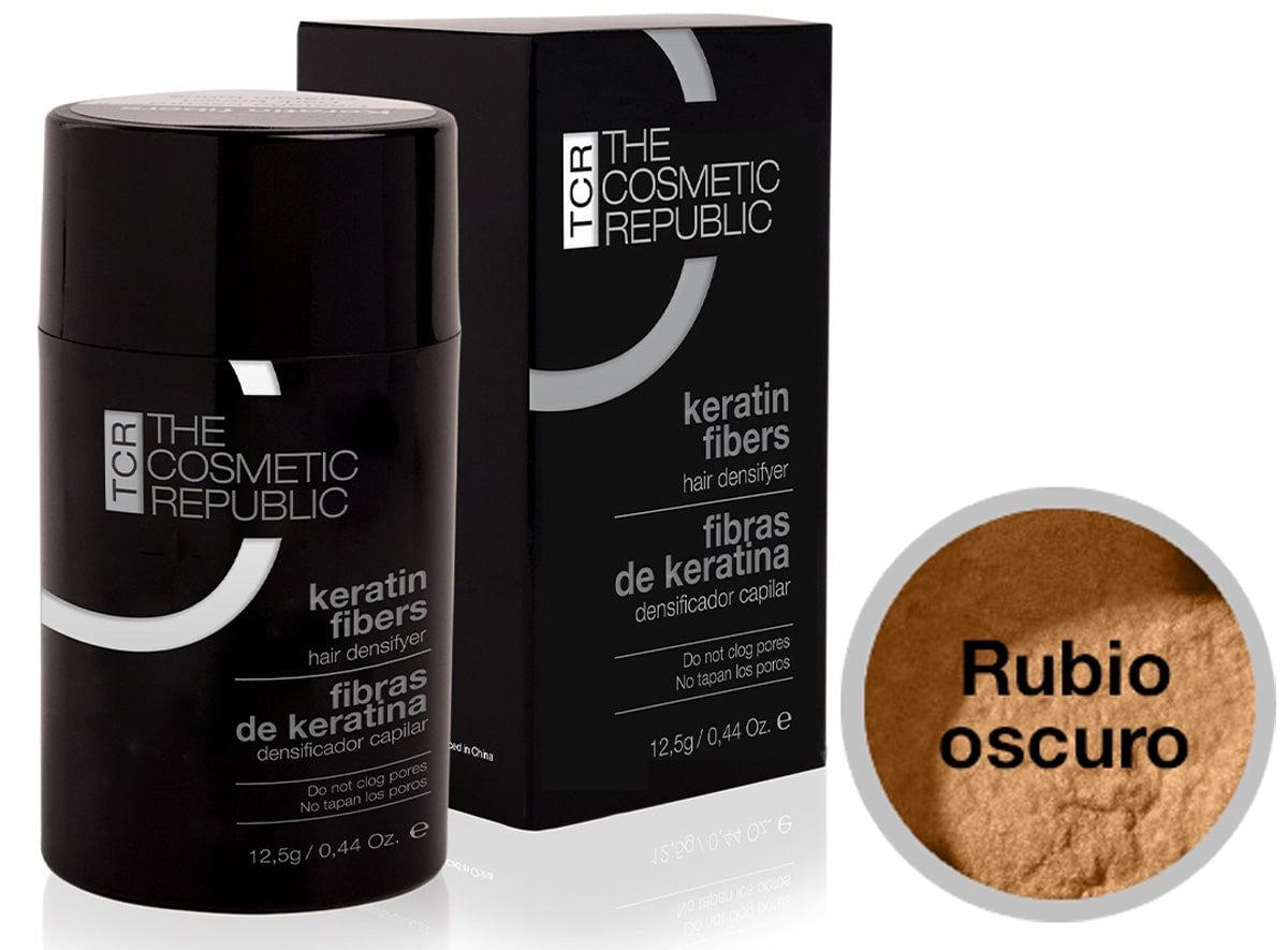 Fibras Capilares Rubio Oscuro Keratin Fibers 12,5 gr The Cosmetic Republic
