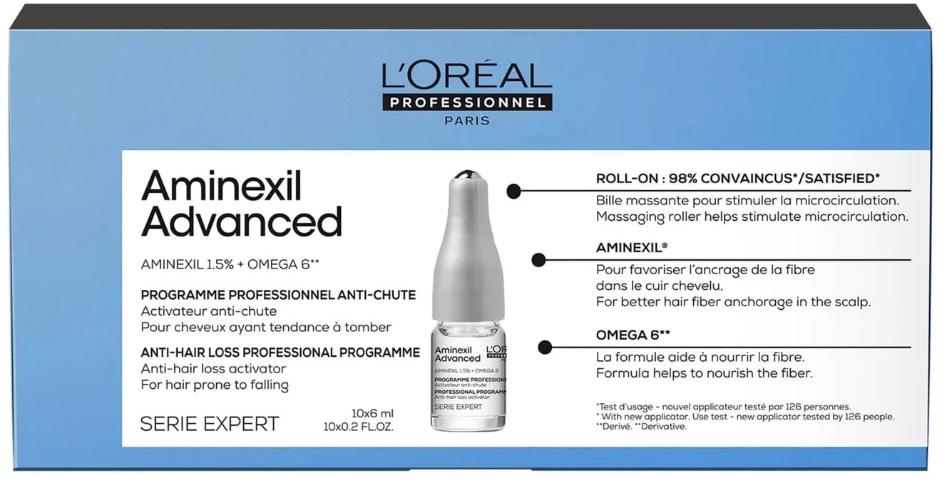 Tratamiento Sérum Activador Anticaída (Serie Expert 10 ampollas x 6 ml) Aminexil Advanced L'Oréal