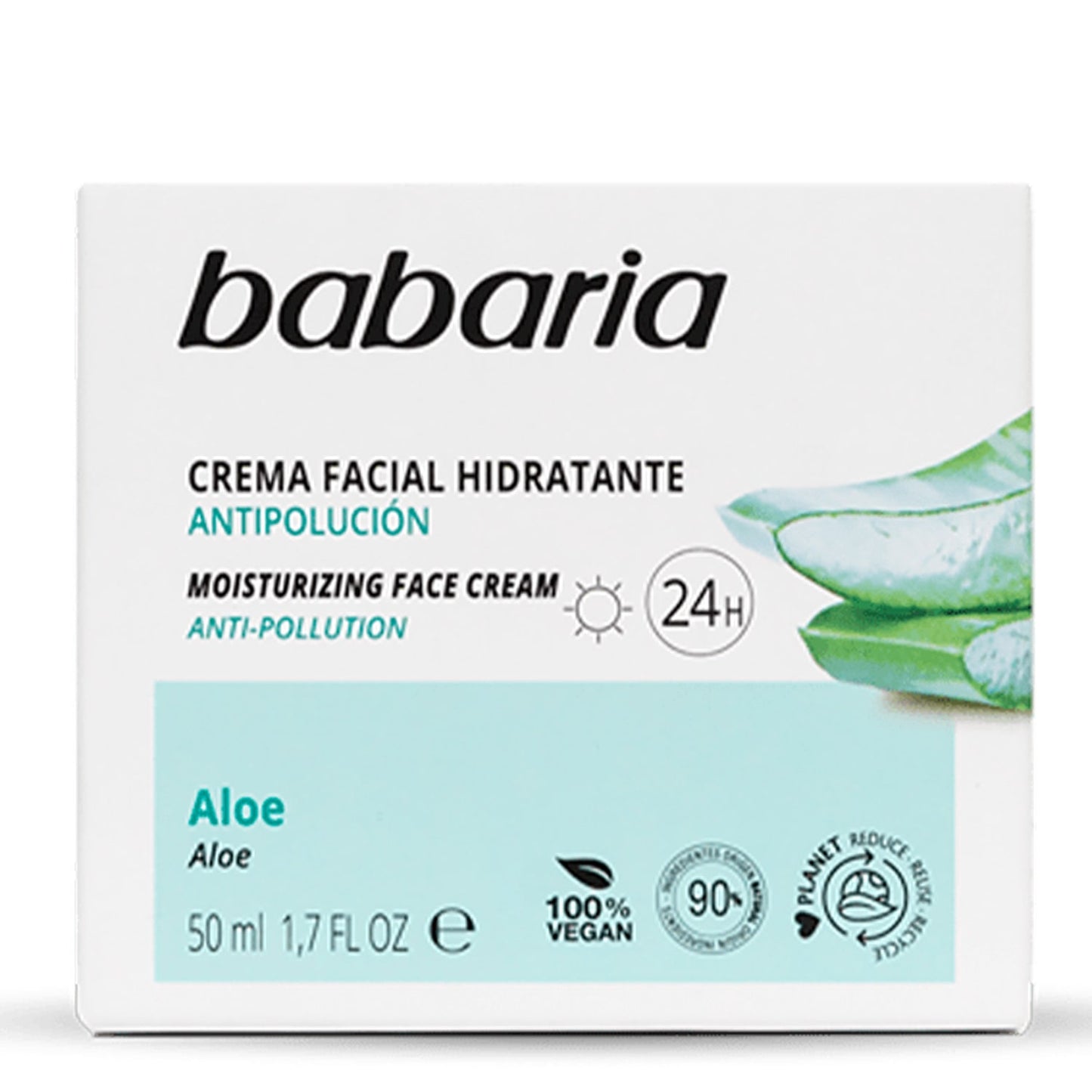 Crema facial hidratante 24h Babaria