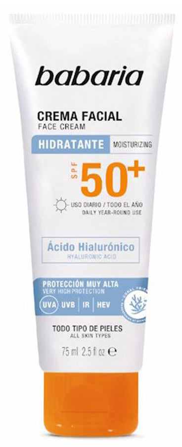 Crema Solar Ácido Hialurónico SPF50+ Babaria