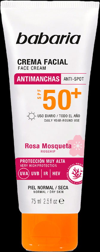 Crema Solar Anti-manchas SPF50+ Babaria