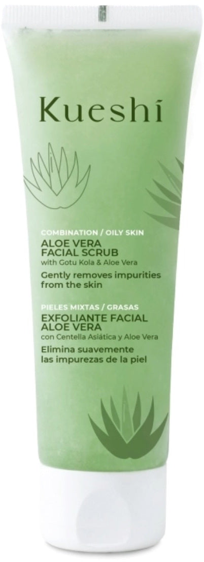 Exfoliante Facial Aloe Vera Piel mixta/grasa Kueshi