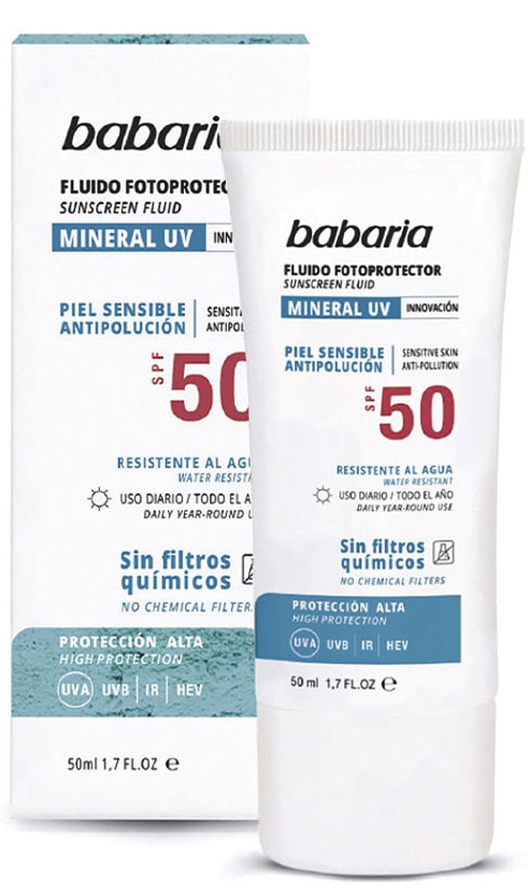 Fluido Facial Mineral UV SPF50 Babaria
