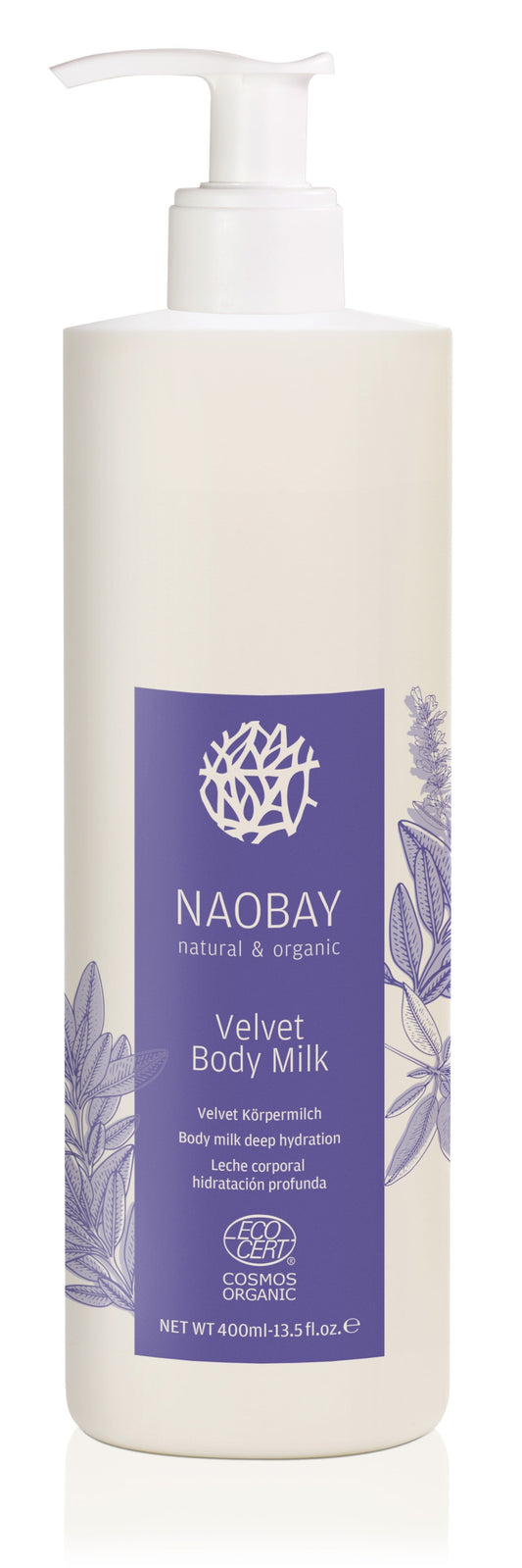 Leche Corporal Natural Velvet Naobay