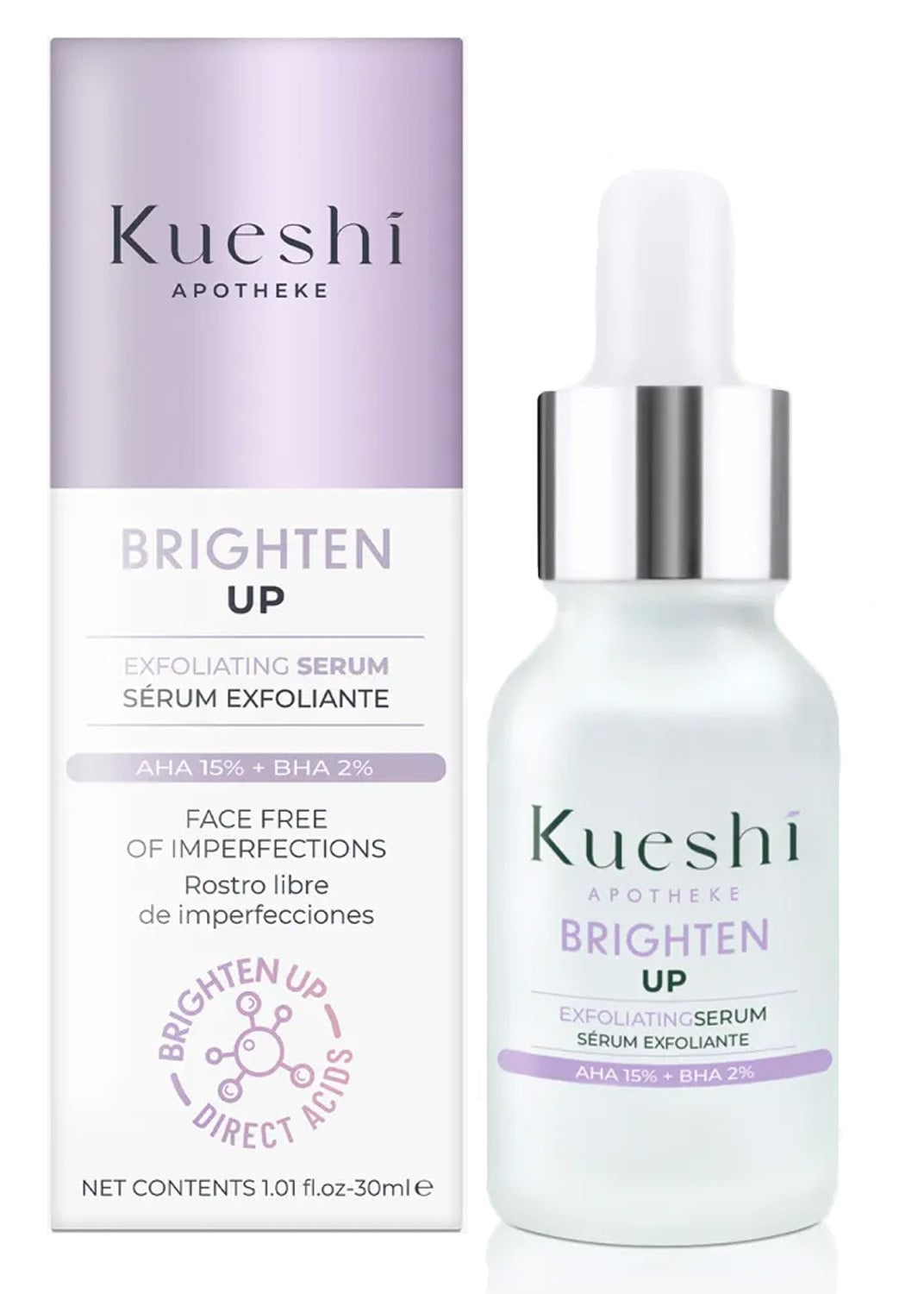 Sérum Exfoliante AHA 15% + BHA 2% Kueshi