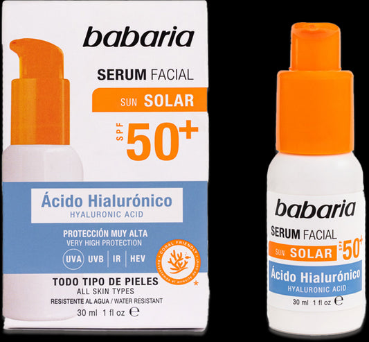 Sérum Facial Solar Ácido Hialurónico SPF50+ Babaria
