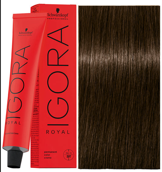 Tinte Igora Royal 5-00 Castaño Claro Natural Intenso Schwarzkopf Professional