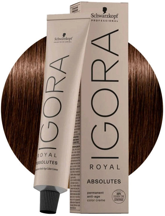 Tinte Igora Royal Absolutes 5-60 Castaño Claro Chocolate Natural Schwarzkopf Professional