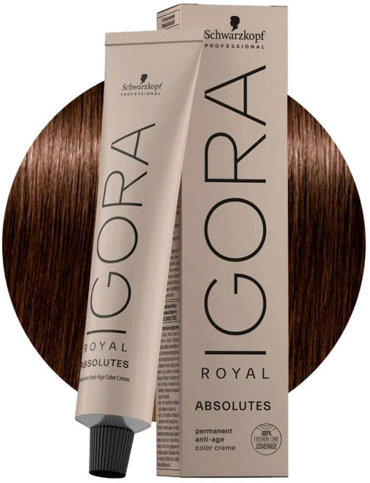 Tinte Igora Royal Absolutes 5-60 Castaño Claro Chocolate Natural Schwarzkopf Professional