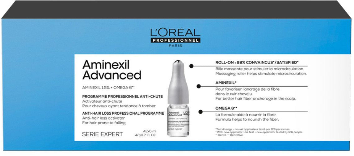 Tratamiento Sérum Activador Anticaída (Serie Expert 42 ampollas x 6 ml) Aminexil Advanced L'Oréal