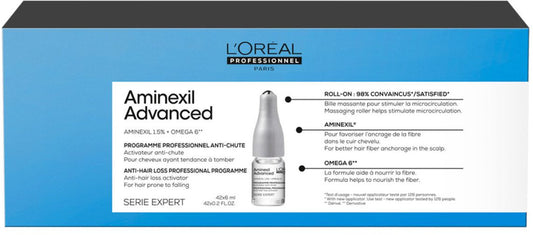 Tratamiento Sérum Activador Anticaída (Serie Expert 42 ampollas x 6 ml) Aminexil Advanced L'Oréal